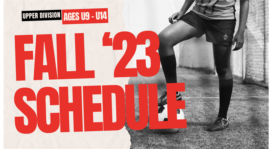 Fall '23 - U9,10, 11,12,14 schedules updated 9/5/2023